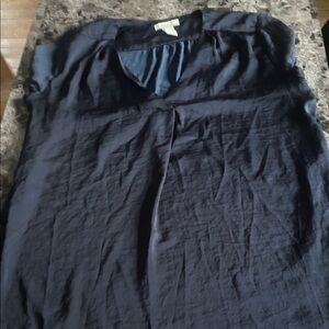 H&M Deep Blue V-Neck Top